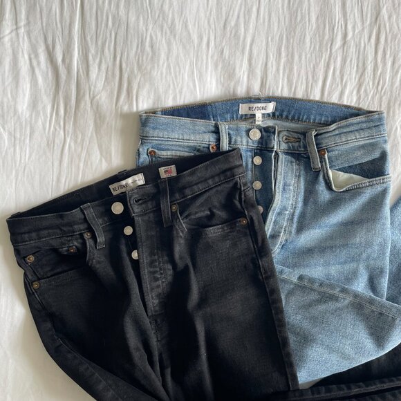 Re/Done Skinny (sz 27) Jean Bundle - Picture 2 of 9